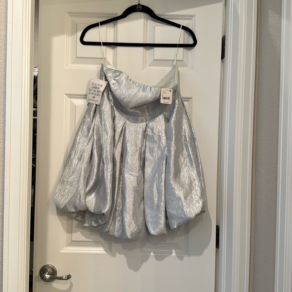 Free people silver bubble dress